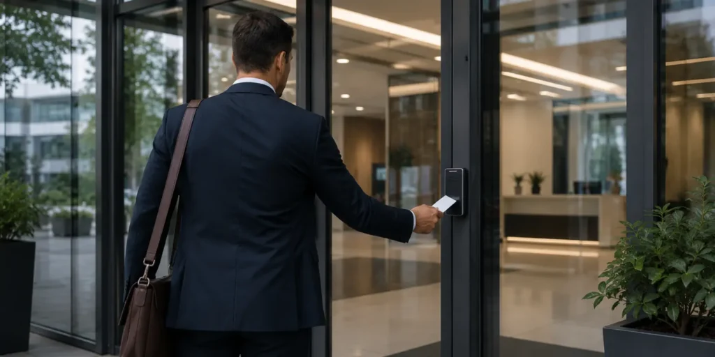 Commercial Access Control Systems in action at an office